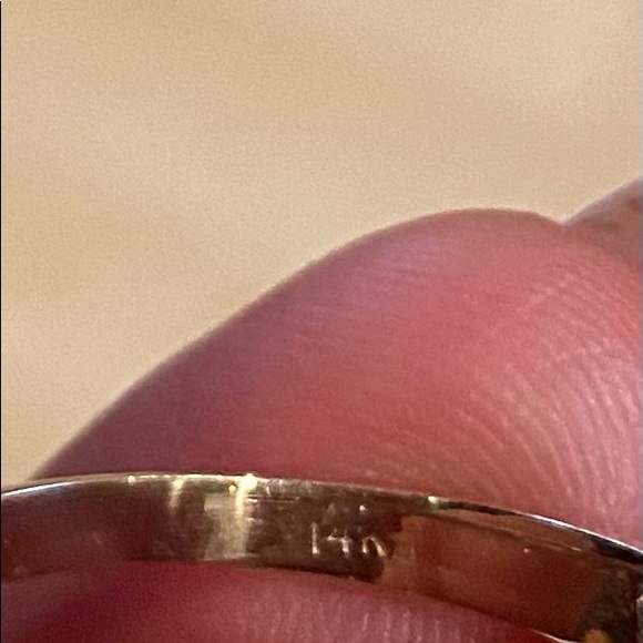 14K Gold MOMMY Heart Ring sz 4 5 6 7 8 9 - Picture 7 of 7